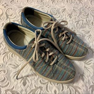 Dansko multicolored canvas shoes-worn once!